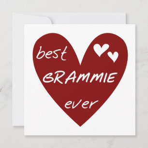 Red Heart Best Grammie Ever T-shirts and Gifts