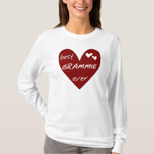 Red Heart Best Grammie Ever T-shirts and Gifts