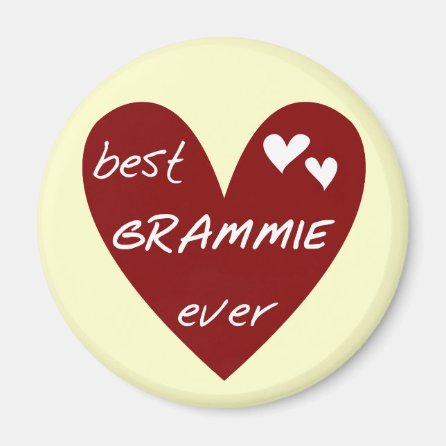 Red Heart Best Grammie Ever T-shirts and Gifts Magnet (Front)