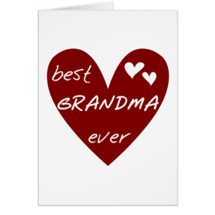 Red Heart Best Grandma Ever T-shirts and Gifts