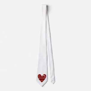 Red Heart Best Grandma Ever T-shirts and Gifts Tie