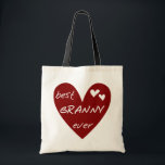 Red Heart Best Granny Ever Tshirts and Gifts Tote Bag<br><div class="desc">Best Granny Ever T-shirts,  hoodies,  tote bags,  magnets,  cards,  mugs,  keepsakes,  ornaments,  and much more for the best granny ever featuring a red heart and white text design!  Great gifts for great grandparents!</div>