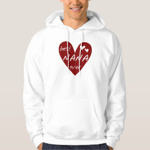 Red Heart Best Nana Ever T-shirts and Gifts