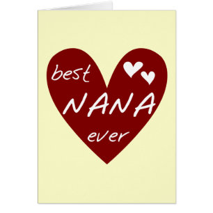 Red Heart Best Nana Ever T-shirts and Gifts