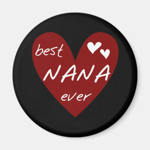 Red Heart Best Nana Ever T-shirts and Gifts Magnet
