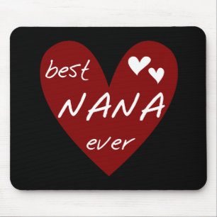 Red Heart Best Nana Ever T-shirts and Gifts Mouse Pad