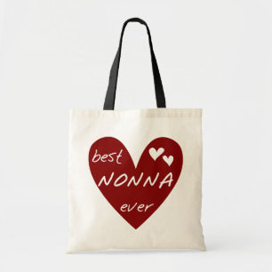 Red Heart Best Nonna Ever T-shirts gifts Tote Bag