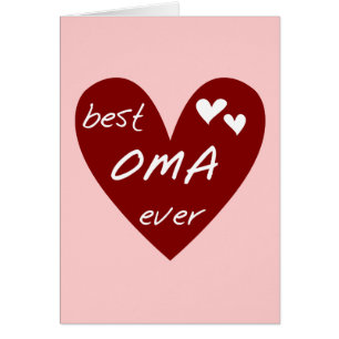 Red Heart Best Oma Ever T-shirts and Gifts