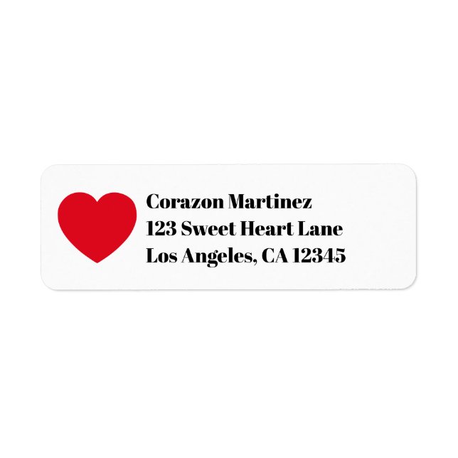 Red Heart Bold Text (Front)