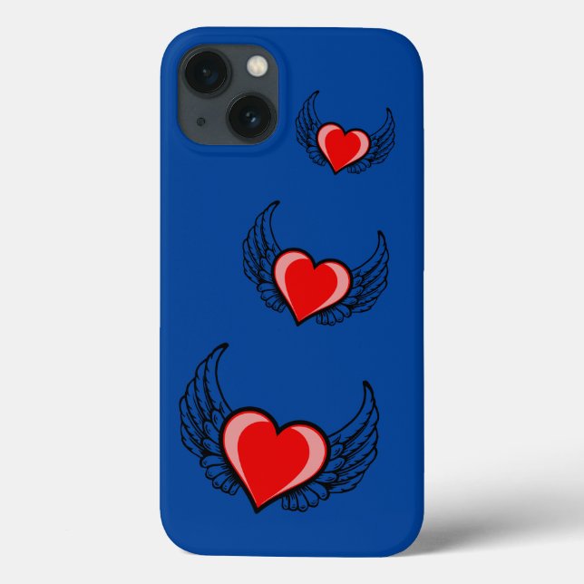 Red heart Case-Mate iPhone case (Back)