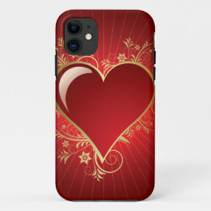 Red Heart iPhone 11 Case