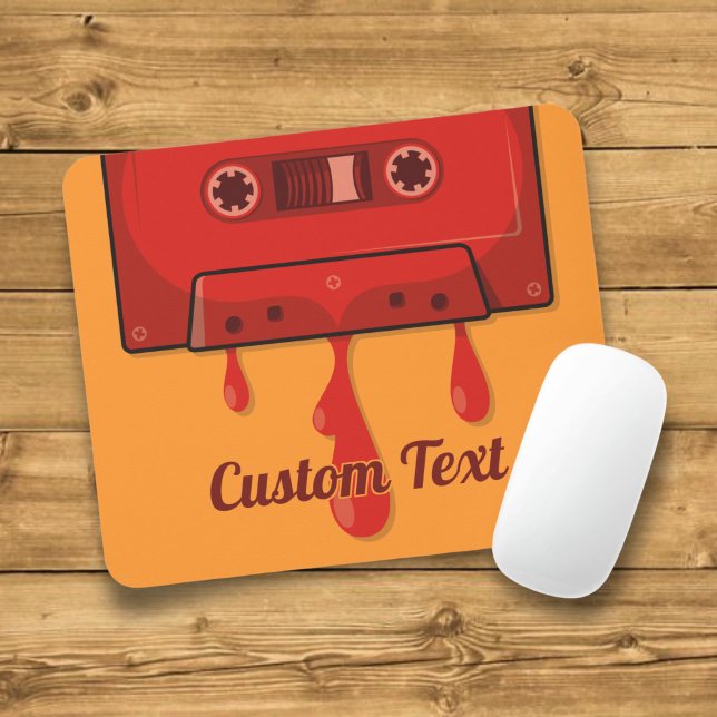 Red heart cassette mouse pad (Creator Uploaded)