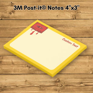 Red Heart Cassette Post-it Notes
