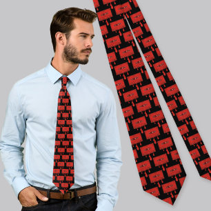 Red Heart Cassette Tie