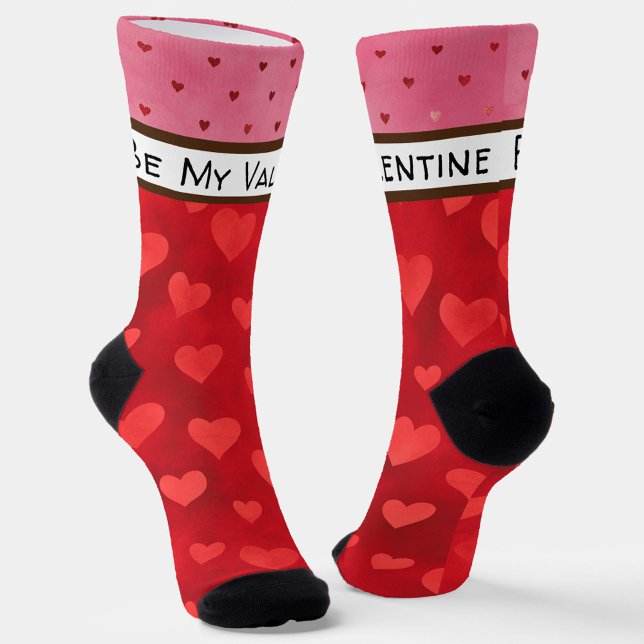 Red Heart Chic Pattern Socks (Creator Uploaded)