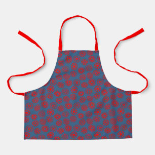 Red Heart Circles   Valentine's Gifts Apron