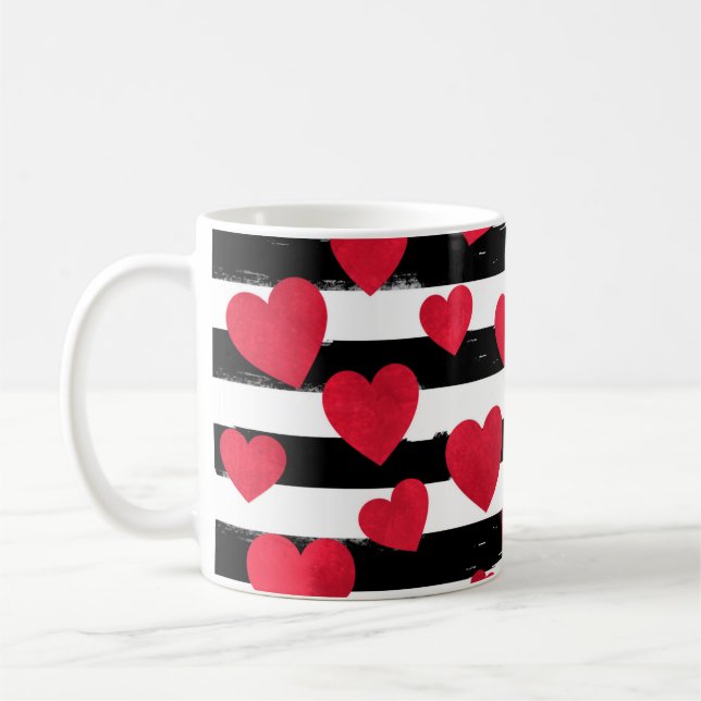 Red Heart Coffee Mug (Left)