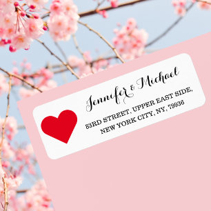 Red Heart Custom Elegant Wedding Valentines Day