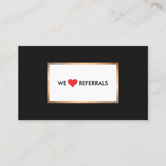 Red Heart Customer Appreciation Referral 2 Card (Front)