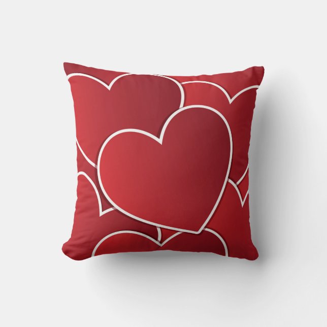 Red Heart Decorative Pillow (Front)