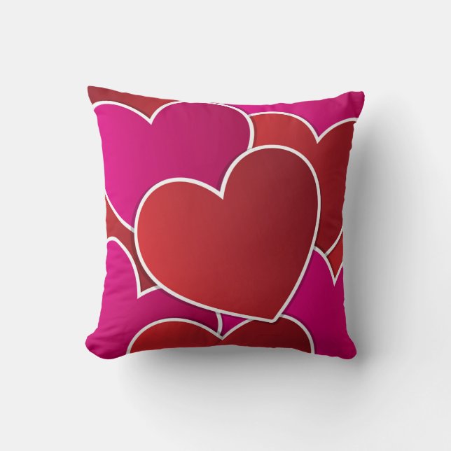 Red Heart Decorative Pillow (Front)