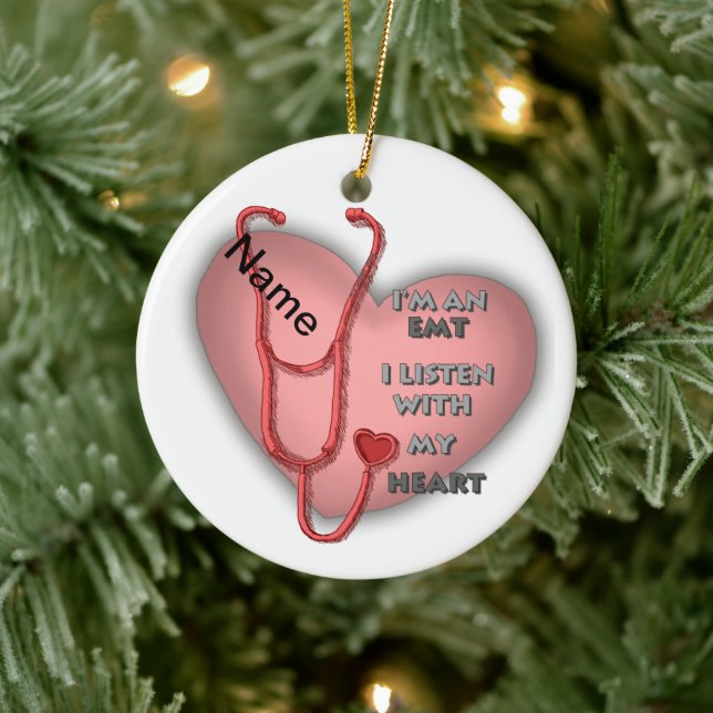 Red Heart EMT Ceramic Tree Decoration (Tree)
