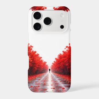 Red Heart Forest Path – Autumn Love Nature Design