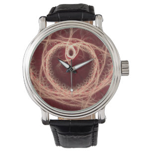Red Heart Fractal Watch
