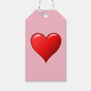 Red Heart Gift Tags