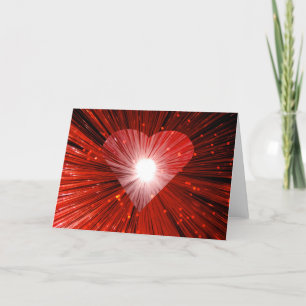Red Heart greetings card