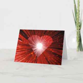 Red Heart greetings card