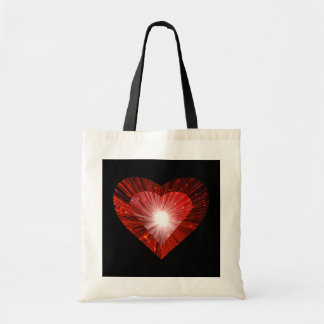 Red Heart 'heart' tote bag black