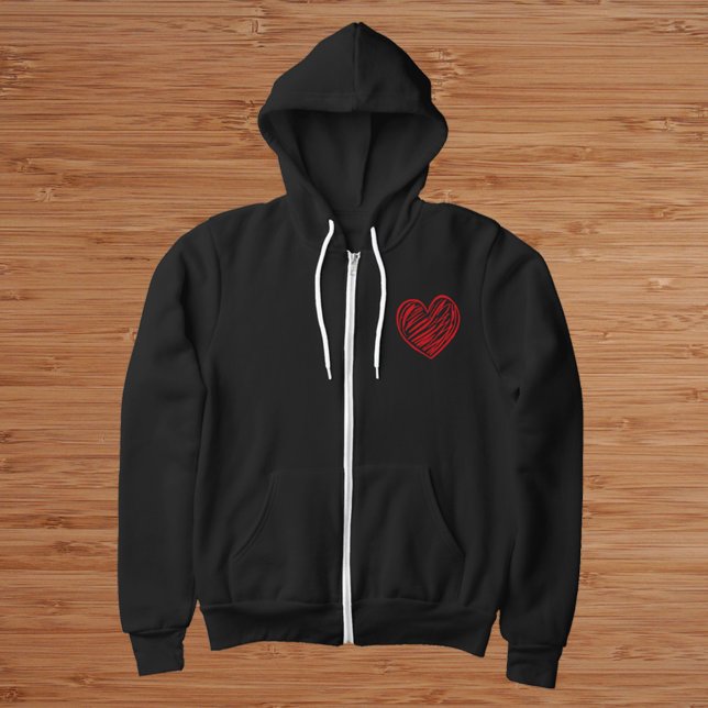 Red heart hoodie (Creator Uploaded)