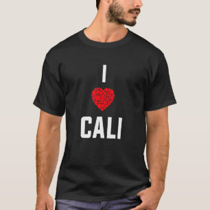 Red Heart I Love Cali T-Shirt