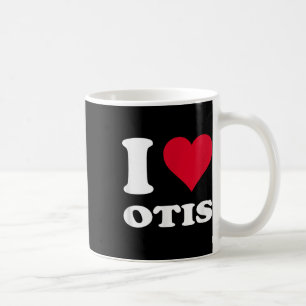 Red Heart I Love Otis Coffee Mug