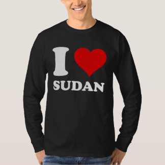 Red Heart I Love Sudan T-Shirt