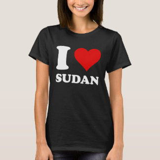 Red Heart I Love Sudan T-Shirt