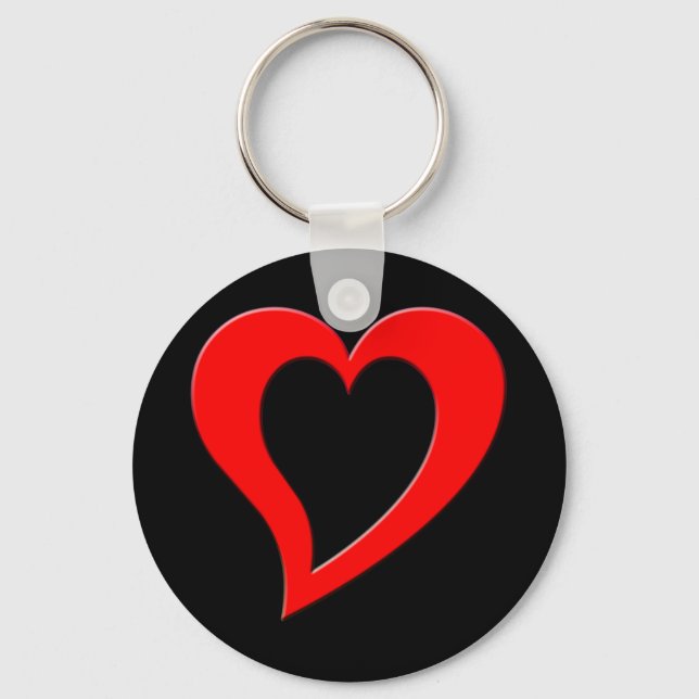 red heart key ring (Front)