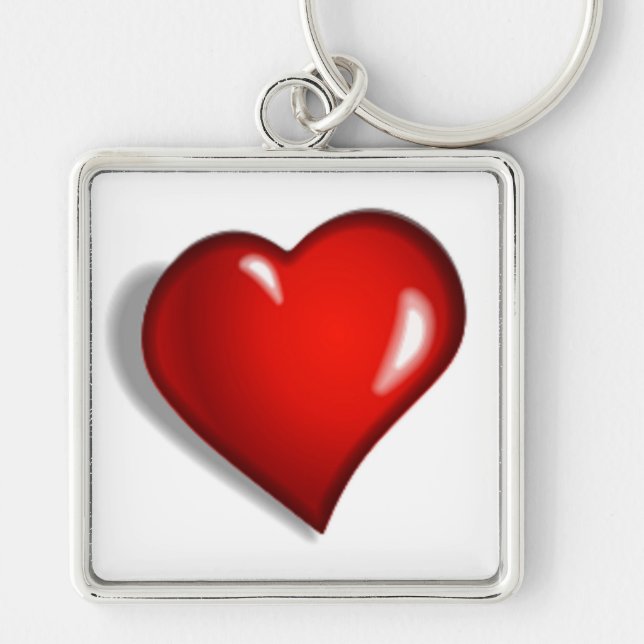 RED HEART KEY RING (Front)