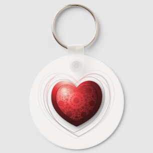 Red heart, keychain