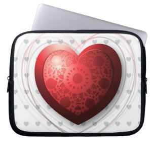 Red heart, laptop sleeve