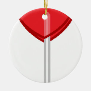 red heart lollipop ceramic tree decoration