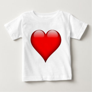 Red Heart Love Baby T-Shirt