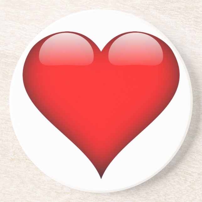 Red Heart Love Coaster (Front)