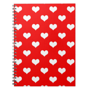 Red Heart Love Design Notebook