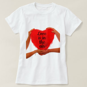 Red Heart Love is in the Air T-shirt