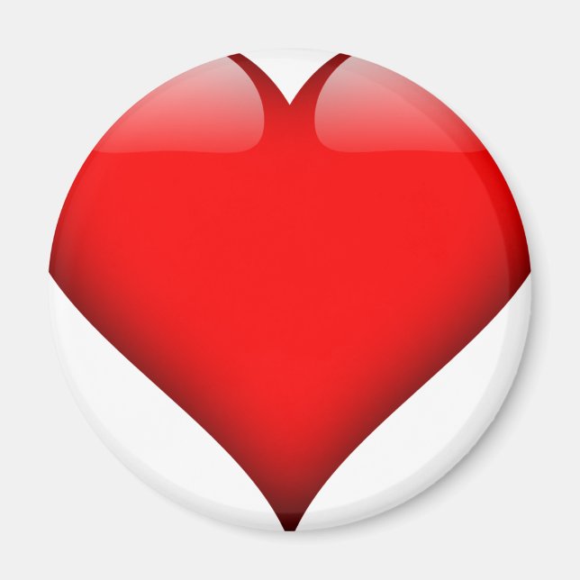 Red Heart Love Magnet (Front)