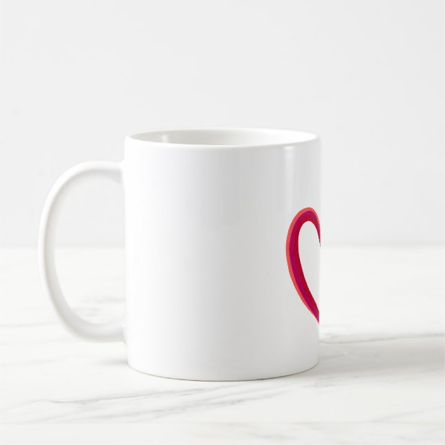 Red Heart Love Mug (Left)