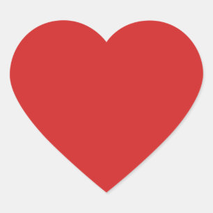 Red Heart Love  Romantic Puffy Heart 3D Sticker