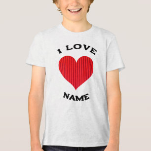 Red Heart Love Symbol-18374 Tri-Blend Shirt